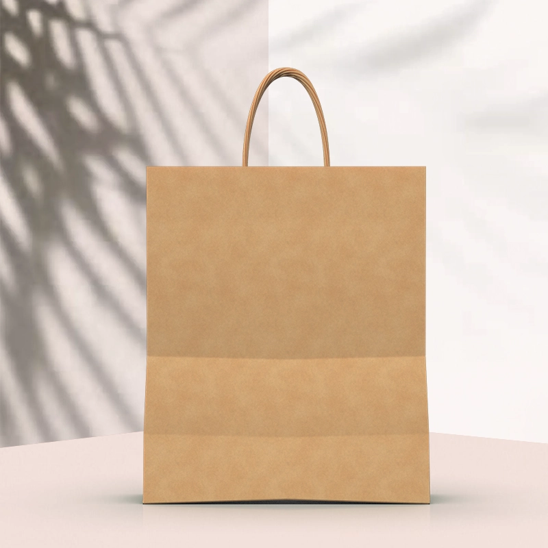 Kahverengi Kraft Burgu Saplı Virgin Çanta 20x10x28-cozum-ambalaj-izmir-konak-gida-carsisi
