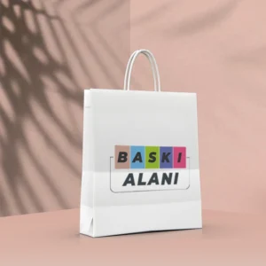 Baskili-cozum-ambalaj-konak-izmir-Beyaz Kraft Burgu Saplı Virgin Çanta 32x22x35-yan