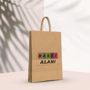 Baskili-cozum-ambalaj-konak-izmir-Kahverengi Kraft Burgu Saplı Virgin Çanta 16x10x32-yan
