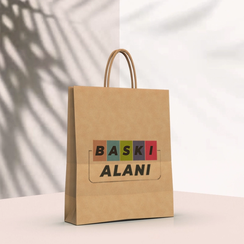 Baskili-cozum-ambalaj-konak-izmir-Kahverengi Kraft Burgu Saplı Virgin Çanta 20x10x28-yan