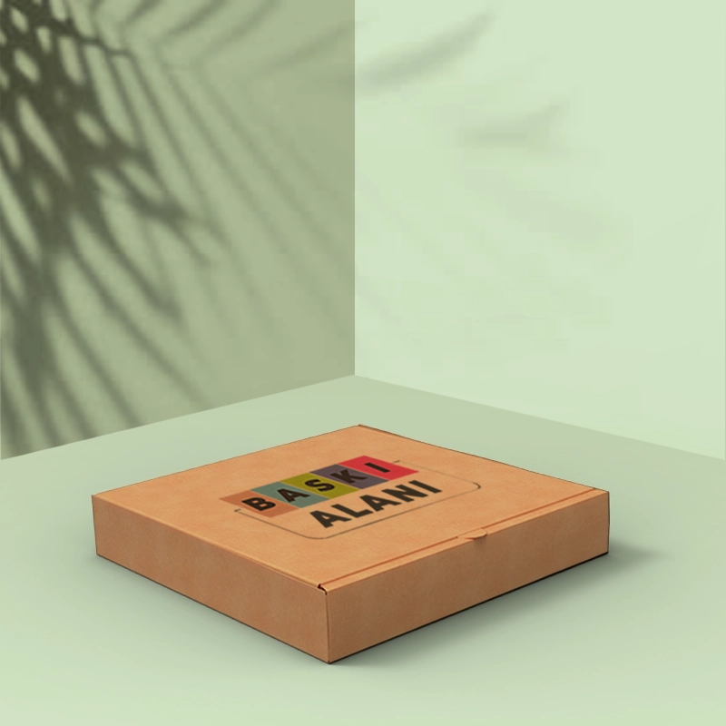 cozum-ambalaj-izmir-konak-gida-carsisi-Baskili Kraft Pizza Kutusu 32×32